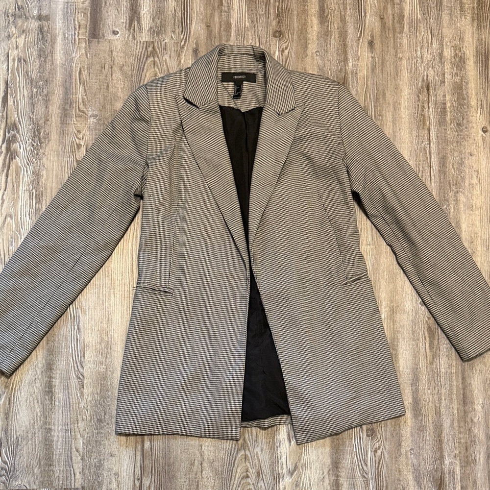 Gray Striped Blazer